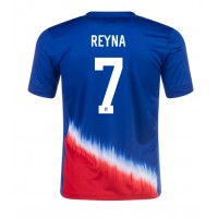 Maglie da calcio Stati Uniti Giovanni Reyna #7 Seconda Maglia Copa America 2024 Manica Corta